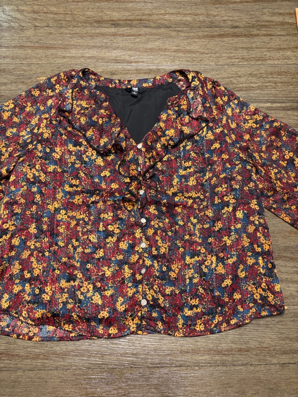 Frye Dressy Blouse With Flowers